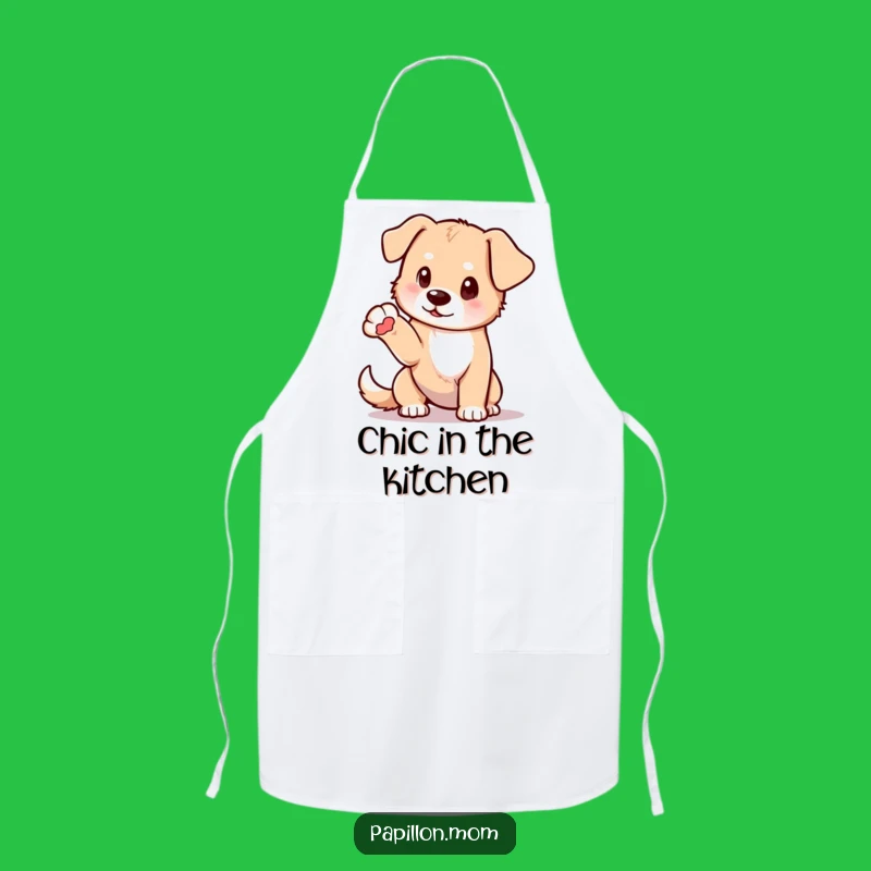 Funny Elegant Dog Apron: Delicate Pose, Practical Funny Gift!