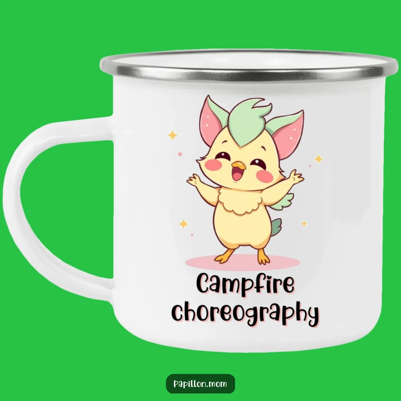 Funny Papillon Camping Mug: Outdoor Papillon Dance Fun - Best Funny Gift!