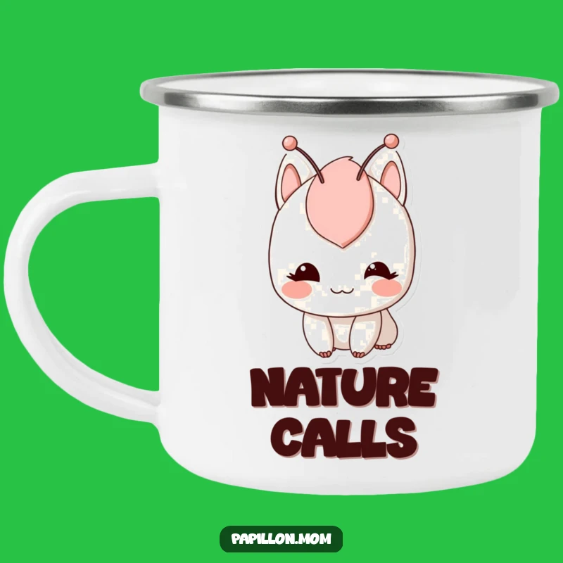 Funny Twitching Antennae Character Camping Mug: Adventure with Whimsy