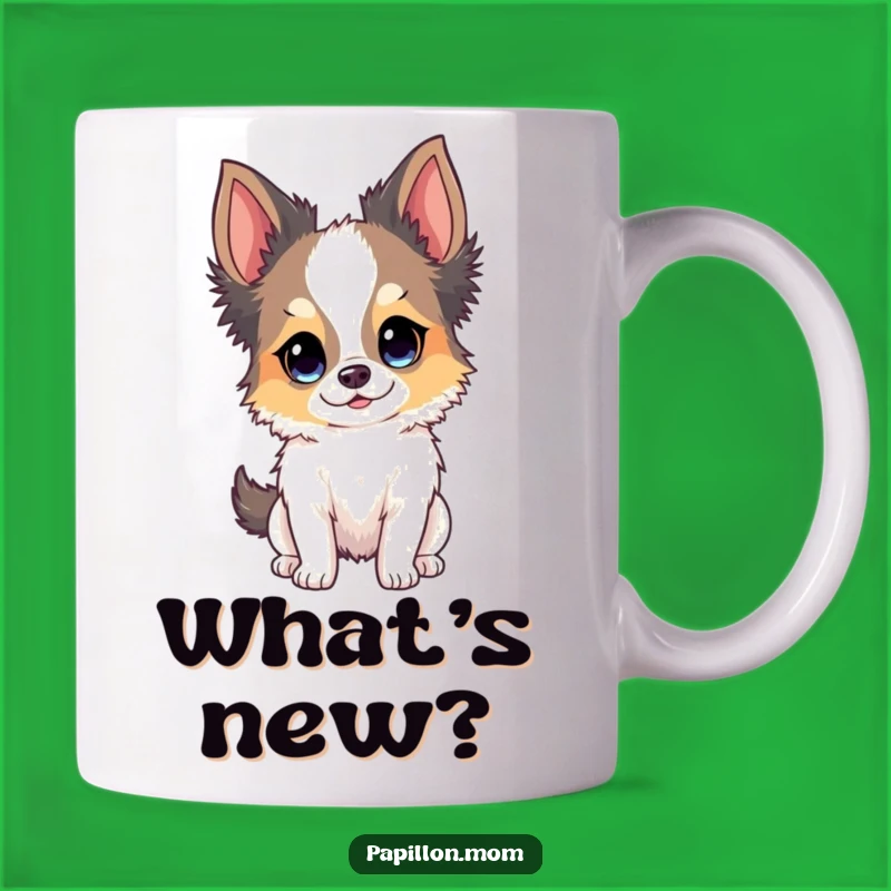 Funny Papillon Curious Expression Mug - Hilarious Funny Gift for Dog Lovers