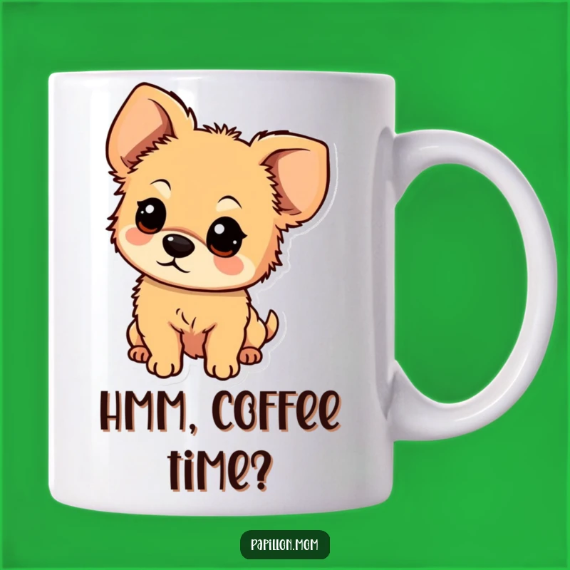 Funny Curious Fluffy Dog Ear Mug: A Hilarious Gift for the Inquisitive Pup Lover