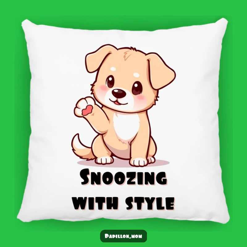 Funny Elegant Dog Pillow: Cozy Paw Extended, Comfy Funny Gift!