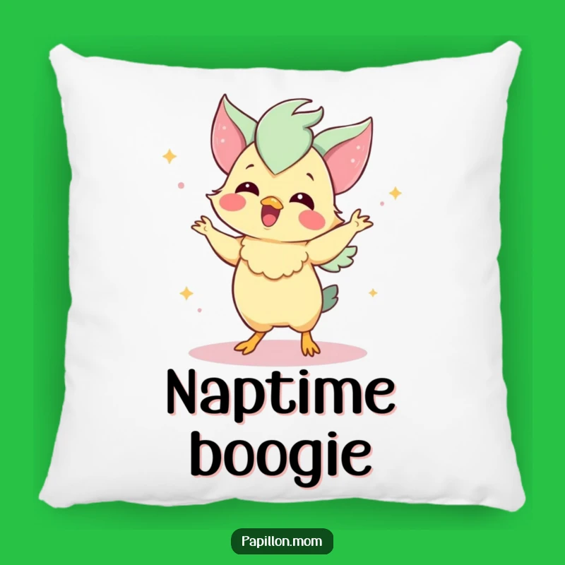 Funny Papillon Pillow: Dancing Papillon Fun - Comfy Funny Gift Accent!