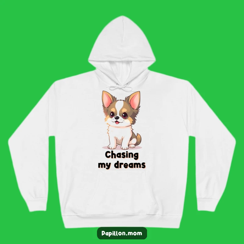 Cozy Funny Kawaii Papillon Dog Hoodie: Light Hunter, Warm Gift!