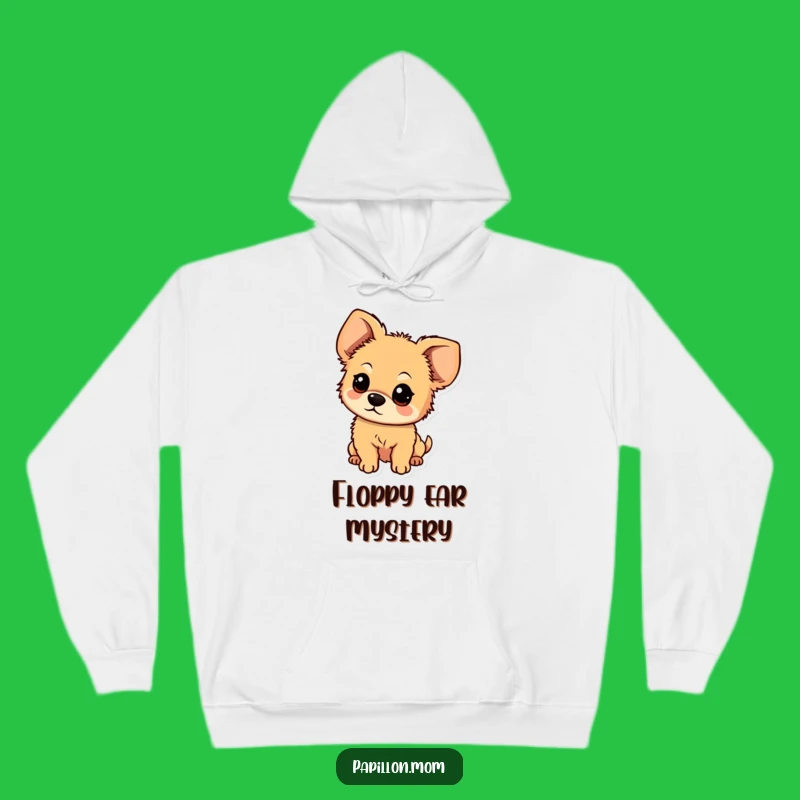 Funny Curious Fluffy Dog Ear Hoodie: Cozy Up with Canine Contemplation and Comfort