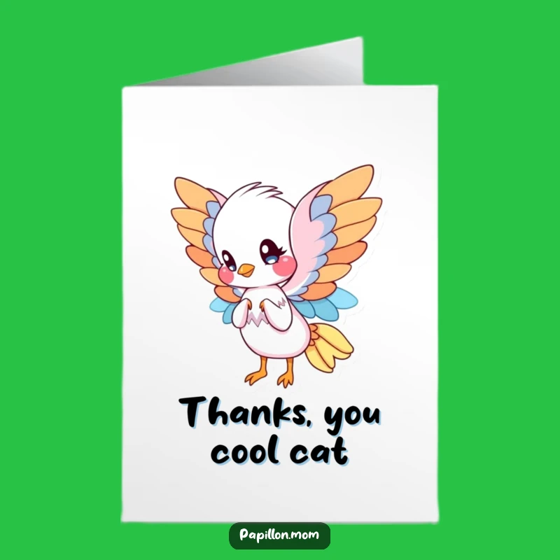 Free Printable Thank You Card: Elegant Papillon Fan - Print Home