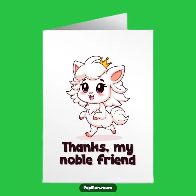 Free Printable Thank You Card: Papillon Crown Pride - Print Home