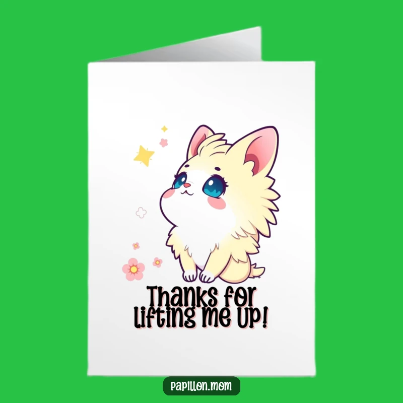 Free Printable Thank You Card: Wonder Papillon Lady - Dreamy Downloadable!