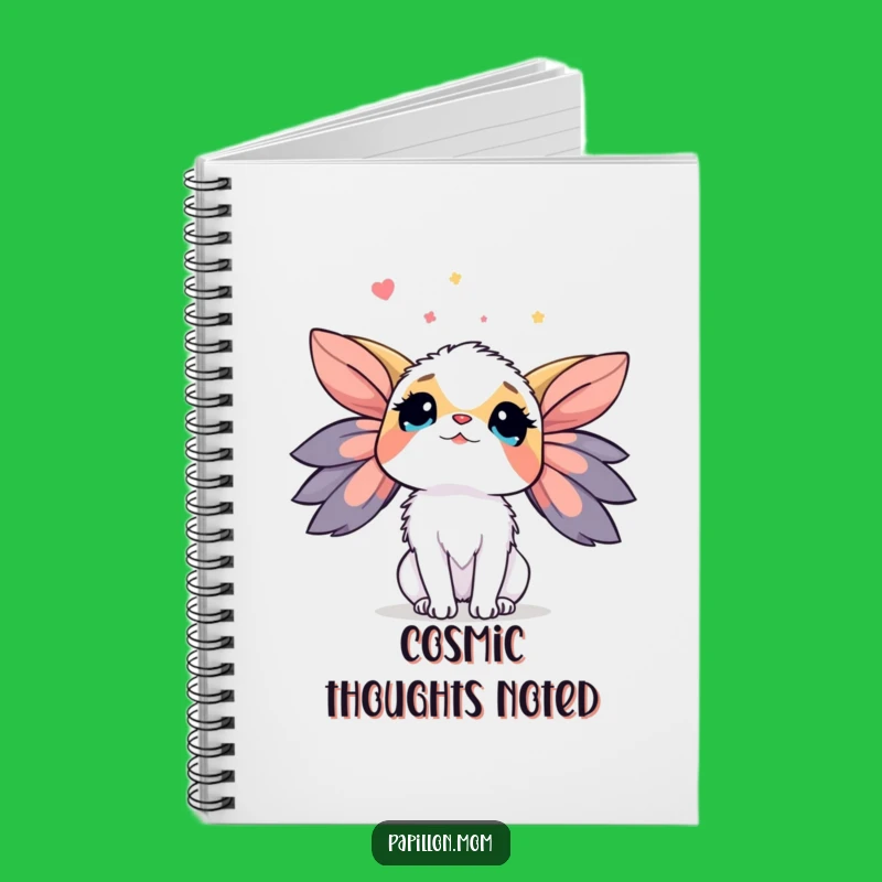 Funny Papillon Sky Notebook: Cute Dog Lady Journal, Perfect Dreamy Gift!