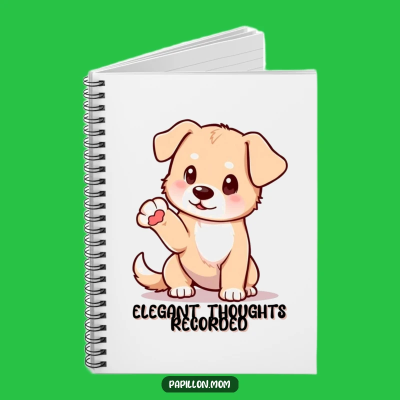 Funny Elegant Dog Notebook: Paw Extended Journal, Great Funny Gift!