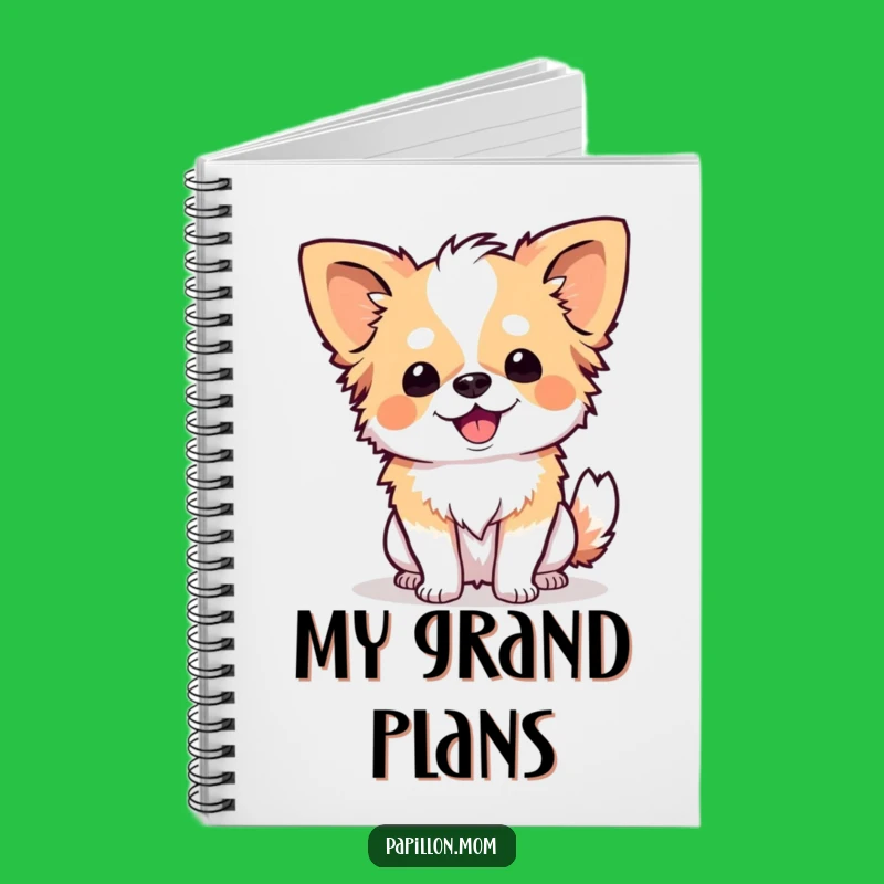 Funny Papillon Curtsy Notebook: Jot Down Notes with Polite Humor!
