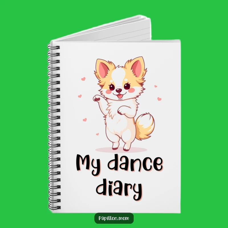 Funny Papillon Dancing Notebook: Jot Down Moves with Humorous Style!