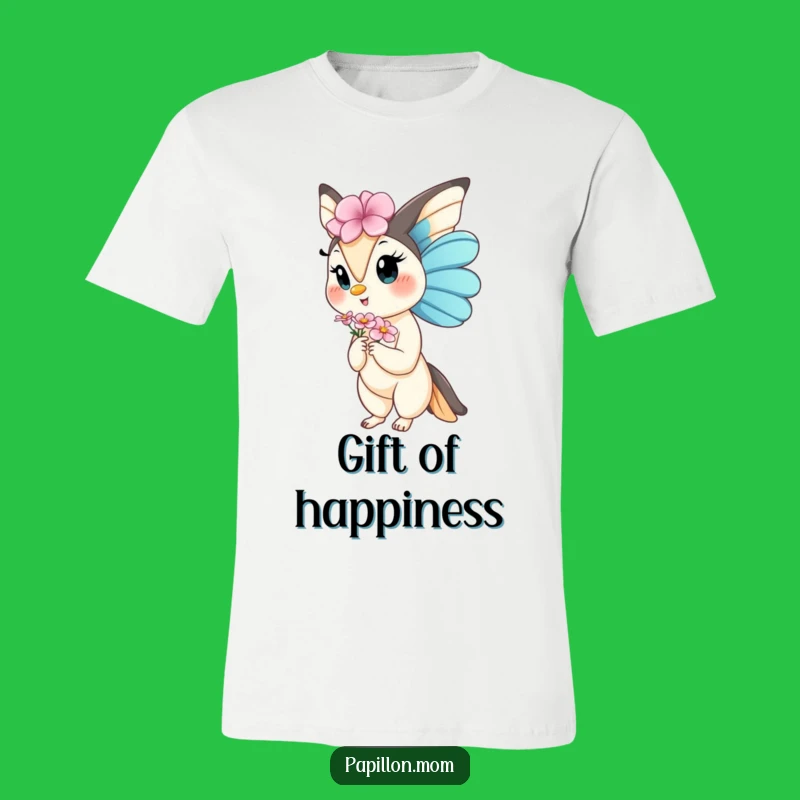 Funny Kawaii Papillon Lady T-Shirt: Bloom with Gentle, Humorous Style