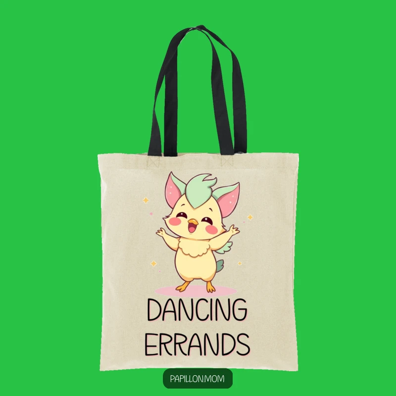 Funny Papillon Tote Bag: Cute Papillon Dance Partner - Great Funny Gift for Pet Owners!